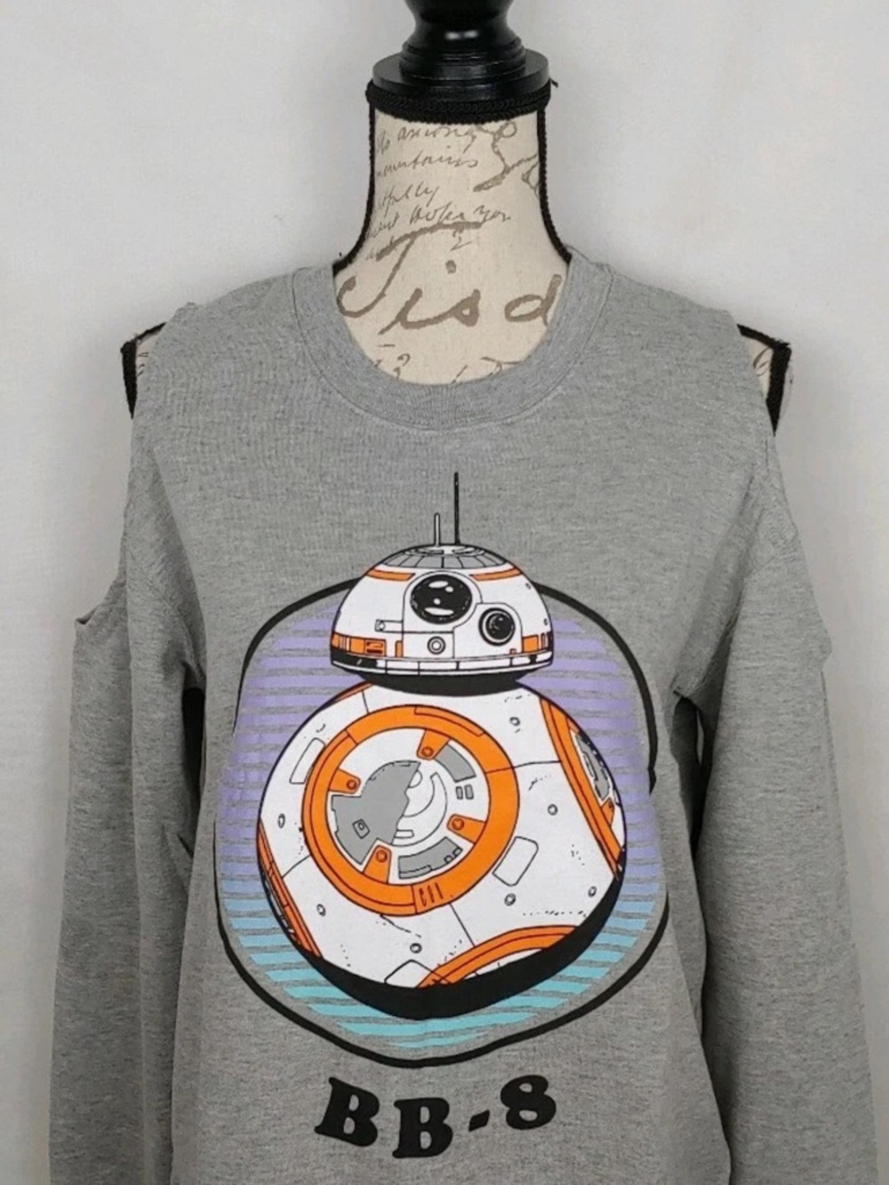 Freeze Grey Heather Sweatshirt with Orange and White Graphic